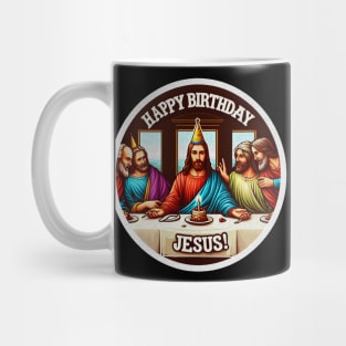 Happy Birthday Jesus Disciples Last Supper Christmas Mug